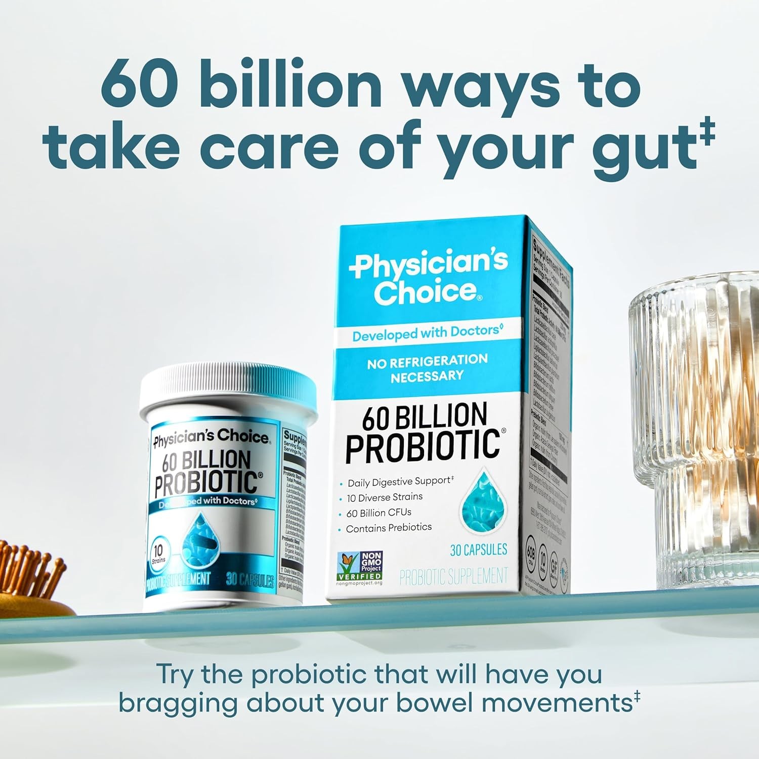 Probiotics 60 Billion CFU - Mu - Digestive Enzyme Blend ulasan dan harga