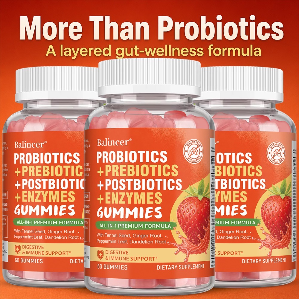 Probiotic Gummies, Prebiotics  - Digestive Enzyme Blend ulasan dan harga
